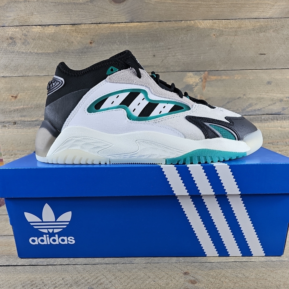 adidas Originals Streetball II Men's Shoes Sneakers White/ Black/ Green